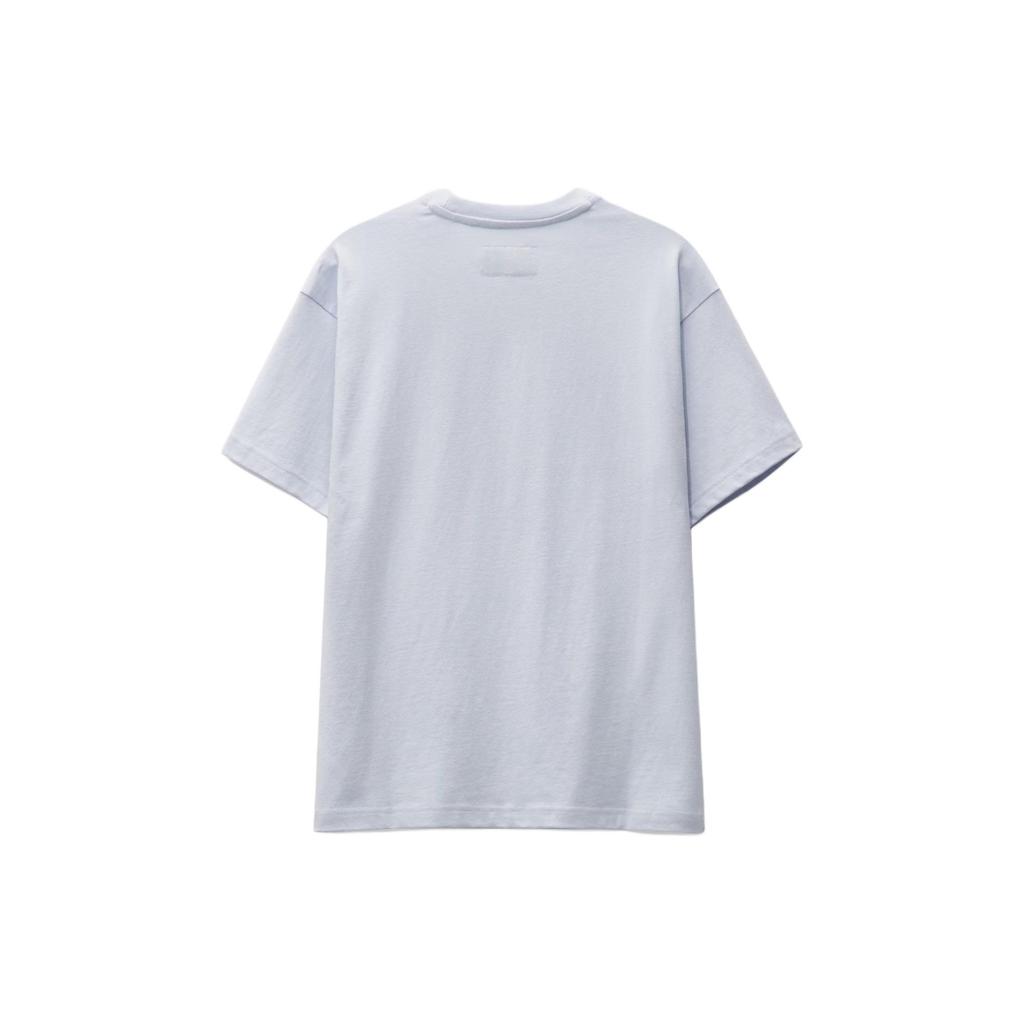Nike Loose Fit Round Neck Drop Shoulder Letter Print T-Shirt Men Tops Light-Blue FB2750-085
