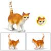 Cat Figurines 3 Pieces Realistic Animal Model Kitten Desk Ornament for Kids Halloween Christmas Birthday Living Room Bedroom