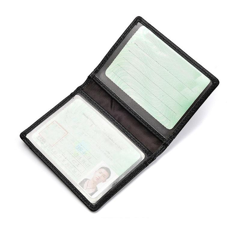 Portafoglio Uomo Tri-Fold In Pelle Vintage Sottile - Multifunzione Con Porta Carte E Strato Isolante - Camy-0n