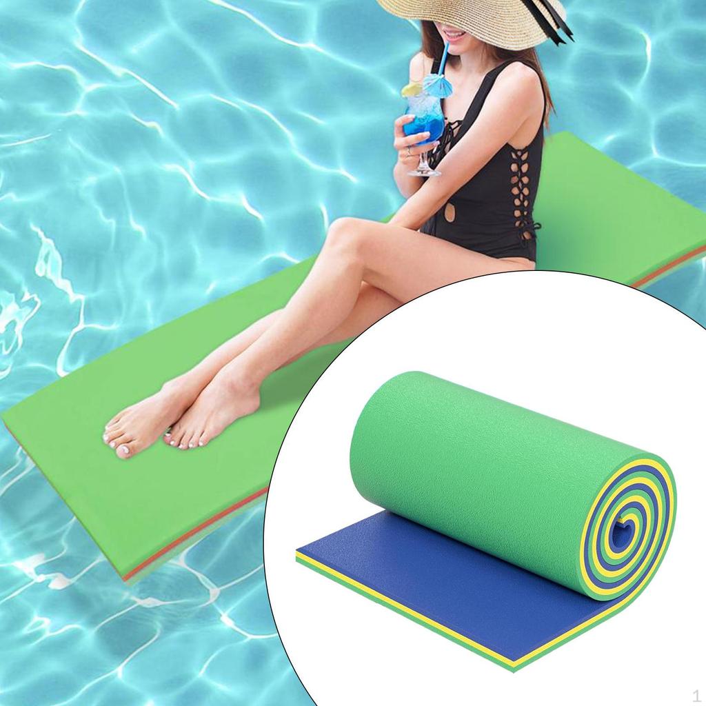 Float Wasser Matte Pad 3 Schicht Aufgerollt Decke Floß Driften Matratze für Außerhalb