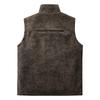 Comfortable Leather Jacket For Autumn And Winter Sleeveless Top, Windproof And Rainproof, Simple And Wear-resistant Stand Up Collar Vest
