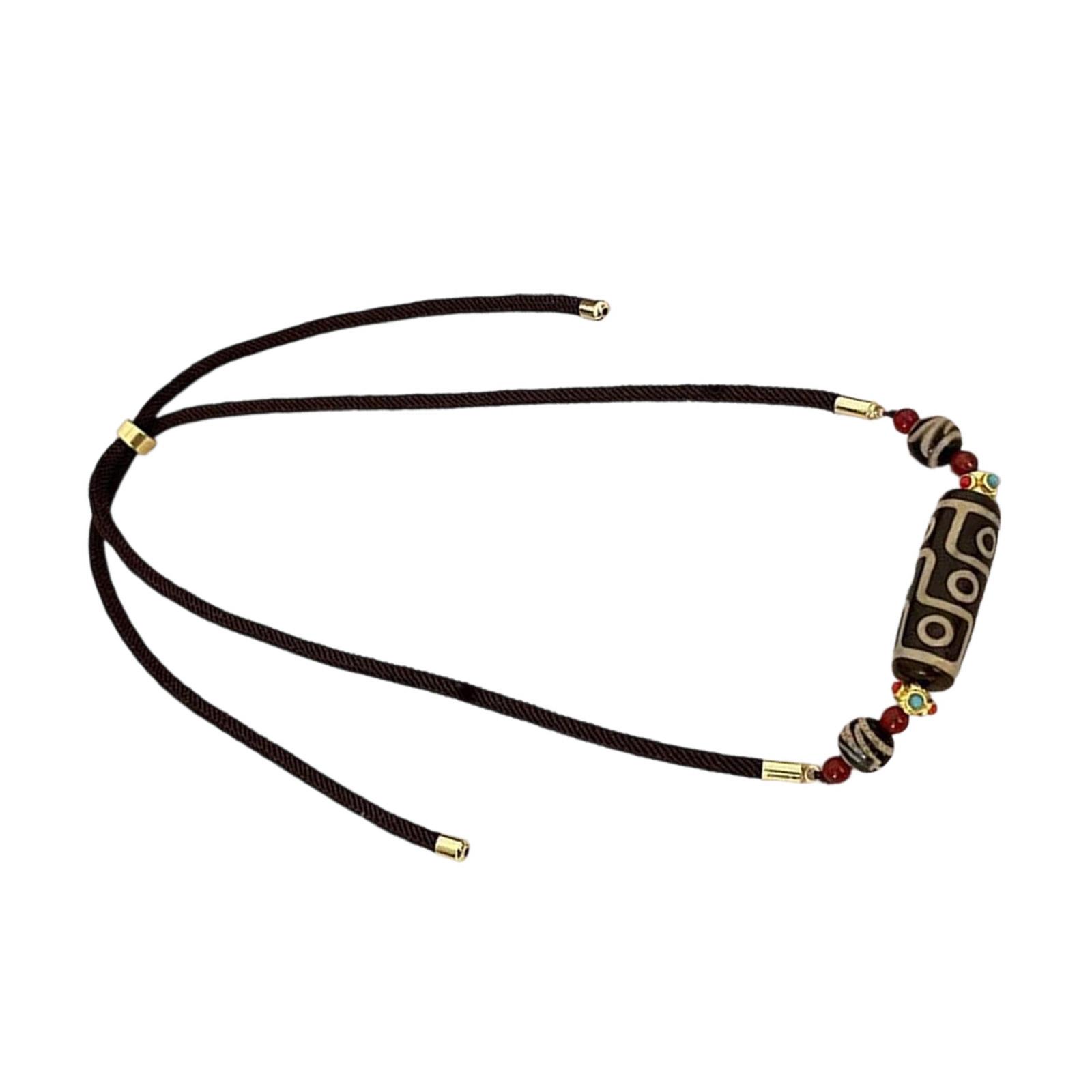 

Natural Agate Nine Eye Dzi Necklace Symbolizing Power Ancient Cultural Craftsmanship Neck Adornment For Daily Wear 1