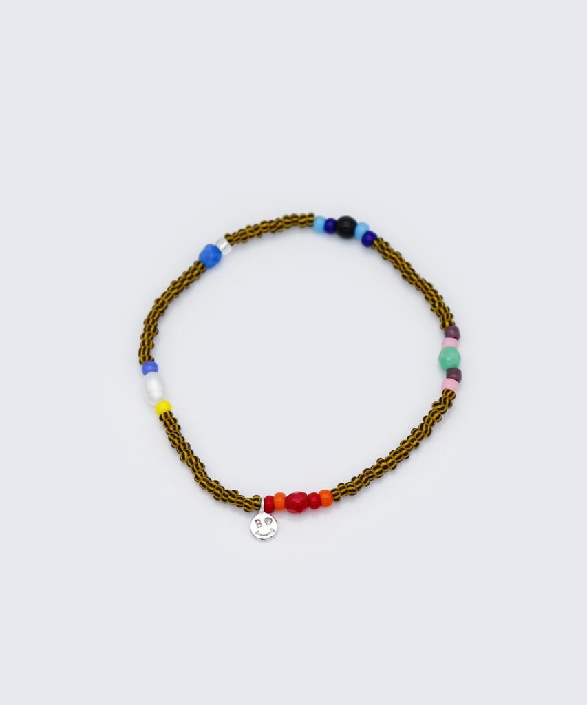 Bonbeau Tropic Play Color Beads Bracelet Mini Smile Charm Tropic Color Beads Bracelet