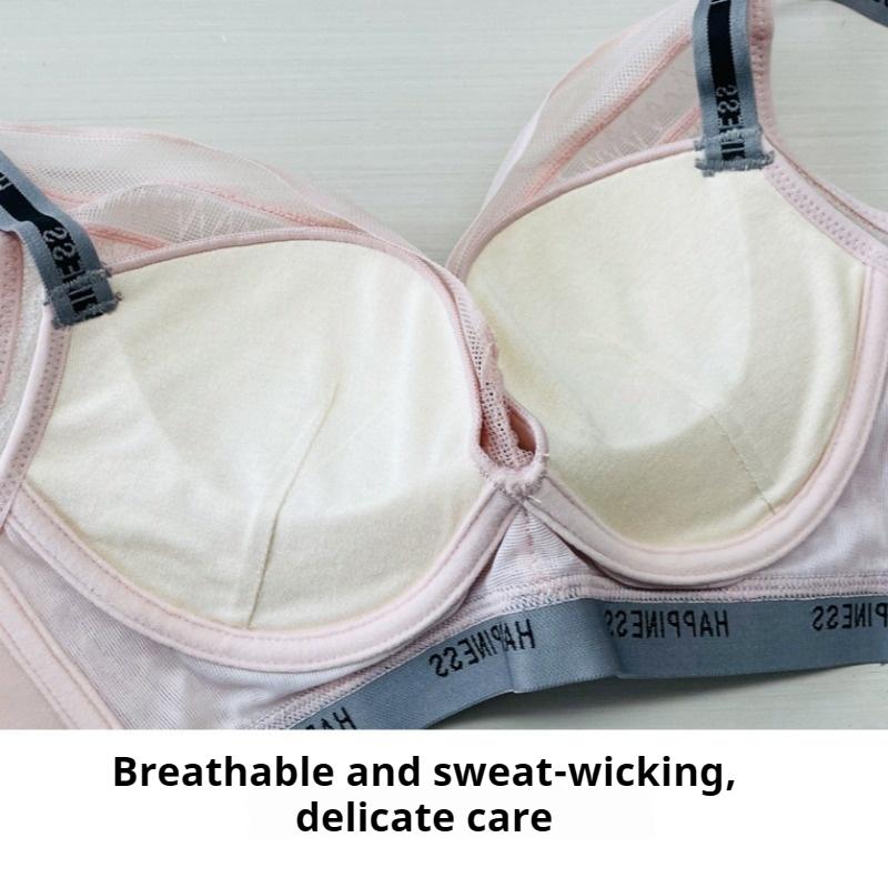 French Style Small Chest Push-up Underwear High-end Mulberry Silk No-rim Women's Bra