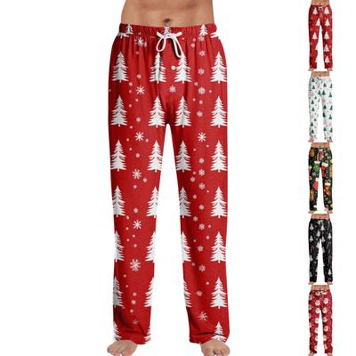Anime Pajama Pants Sleepwear Casual Drawstring Elastic Waist Pants Comfy Straight Yoga Loose Trousers