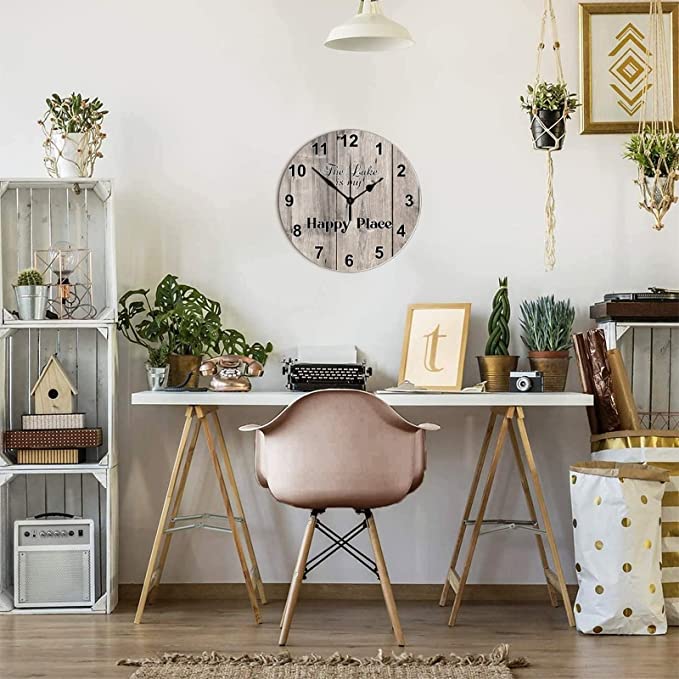 10inch Manufacturer Factory Price Cheap Wooden Wall Clocks Silent Number Quartz Decorative Home Bedroom Hanging Watch