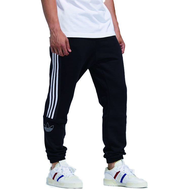 Adidas Originals Trefoil Track Pants Men Bottoms Black ED4692