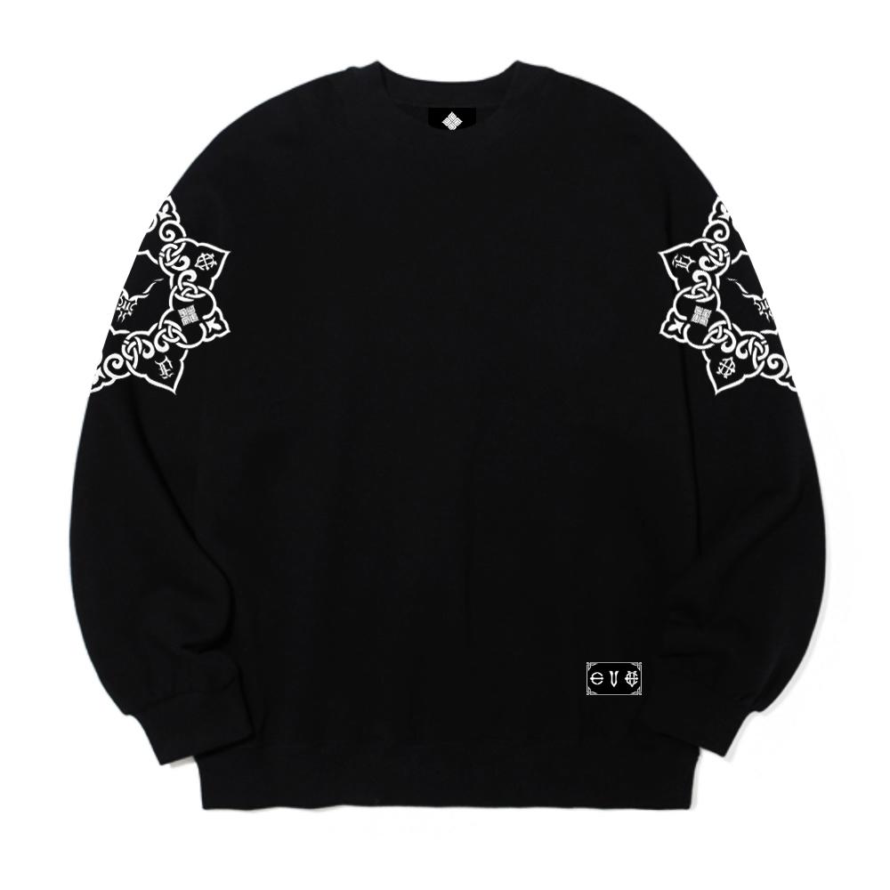 EIGHTVOLUME Ev 4 Mandala Oversized Sweatshirt (Black)