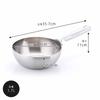 KOGU Outdoor Deep Frying Pan 20cm in Stainless Steel Suitable for Deep Gas and IH Dishwasher Outdoor Gift for [Made Japan] 3-Layer Construction,