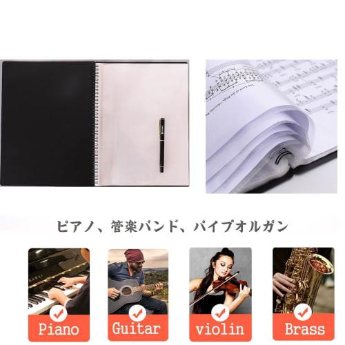 Writable A4 Size Music File, 30-Page Pockets, Holds up to 60 Sheets, Foldable Music File, Perfect for Organizing and Storing Music Files, Choir Music,