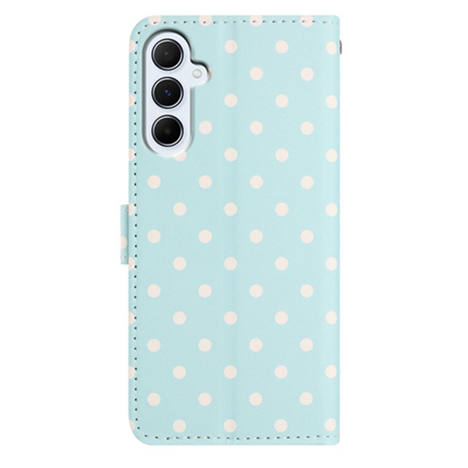 

For Samsung Galaxy A35 5G Leather Case Polka Dot Pattern Wallet Stand Folio Phone Cover