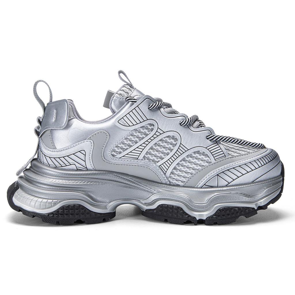 Kappa Planet Desert Island Series Summer Breathable Mesh Lightweight Thick Sole Casual Versatile Y2K Retro Low Top Running Shoes K0E25MC62J-149
