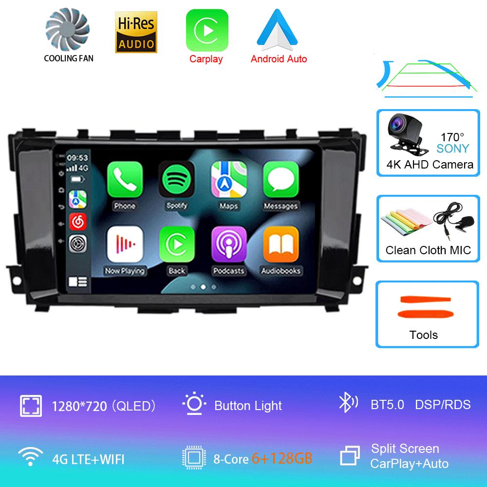 For Nissan Teana 3 Altima 5 L33 2013 - 2020 Video Player Navigation GPS Car Radio Multimedia Android 14 WIFI Touch Screen 9 10"