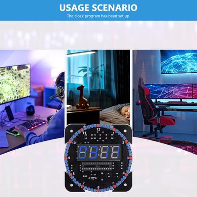 Digital Clock Soldering Kit with Battery Case Enclosure for Science Projects DIY Electronics Learning & Home Office