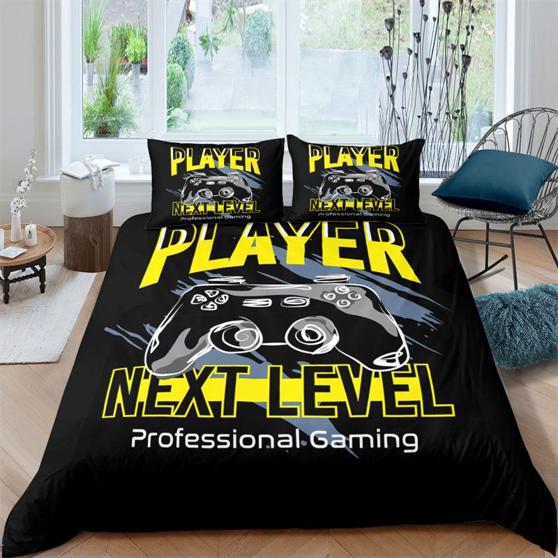 Boys Gamepad Duvet Cover Play Gamer Bedding Set Video Games Quilt Cover Twin King For Kids Teen Child Game Room Decor
