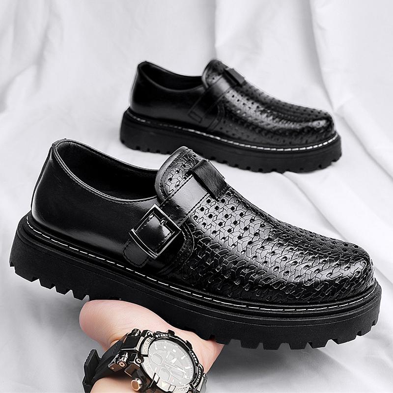 Mode CYYTL Herrklänningsskor Läder Arbete Vardaglig Kontor Business Loafers Plattform Sneakers Utomhus Promenad Sport Lyx Sommar Designer