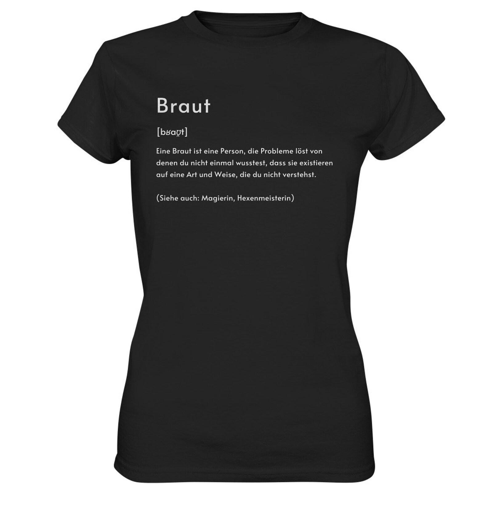 T Shirt Bride Definition Bachelorette Phonetic Transcription Jga Gift - Personalizable Premium T-Shirt XL