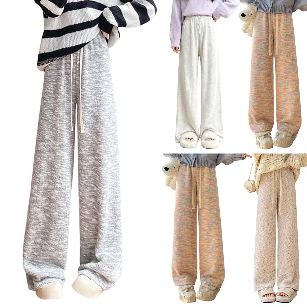 Women's Fashionable Casual Loose Fleece Lined Long Pants