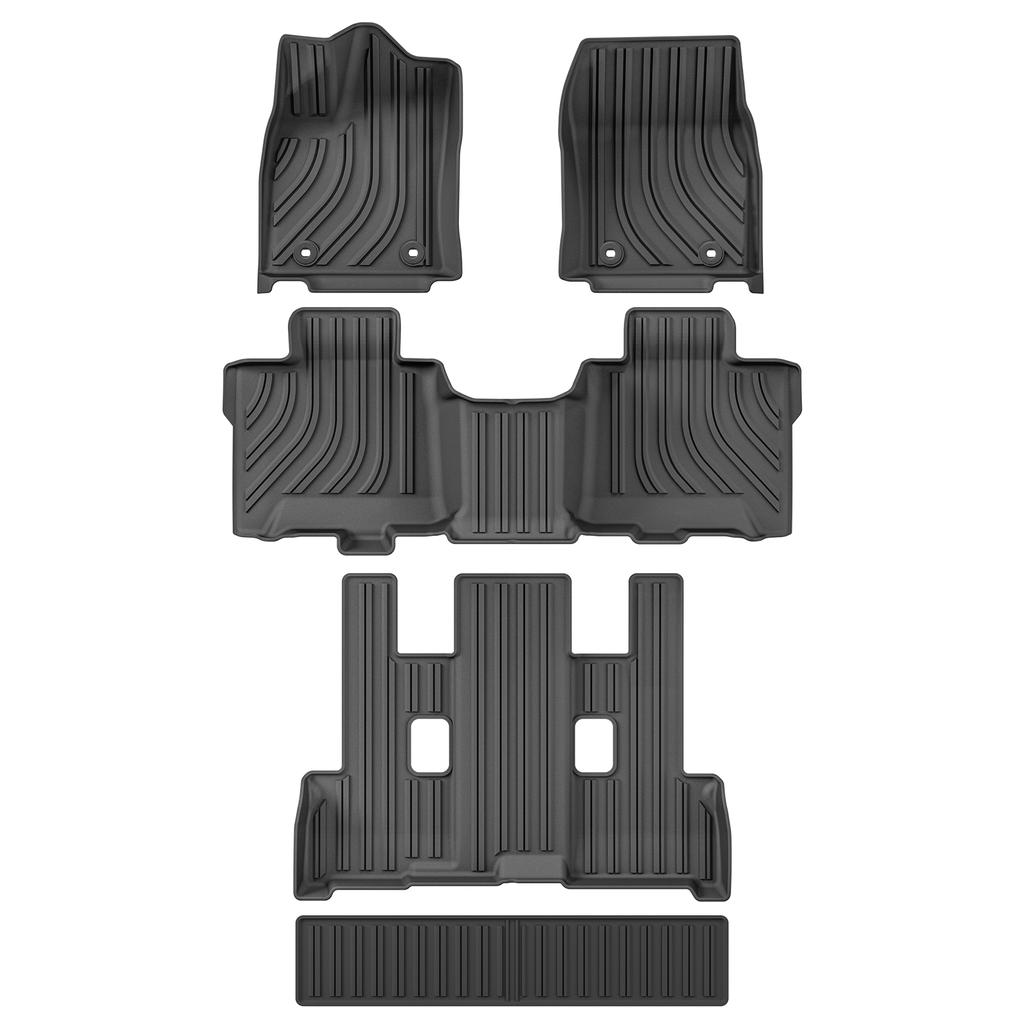 For Toyota Sequoia 2025 2025 2025 TPE 3D Car Floor Mats Trunk Pad Accessories Foot Mat Odorless Tray Waterproof