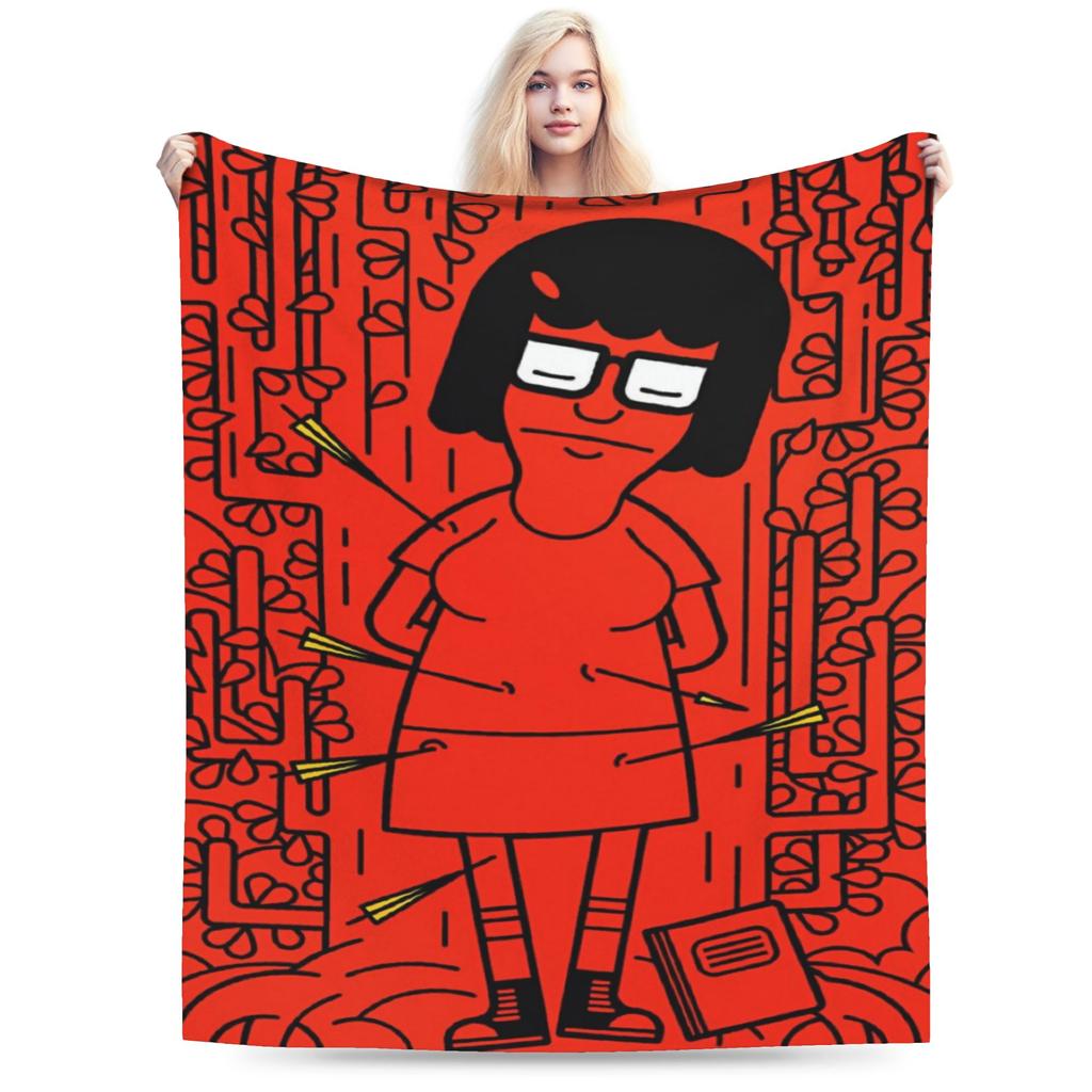Gemütliche Bobs Lustige B-Burger Decke Merch Heimdeko Überwurfdecken Ultra-Weiches Fleece für Reisen