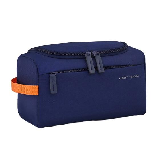 Wasserdichte Reise-Kulturbeutel für Männer Frauen Weit zu öffnende aufblasbare Kosmetik-Make-up-Organizer-Tasche mit Griff für Shampoo Conditioner Make-up-Zubehör