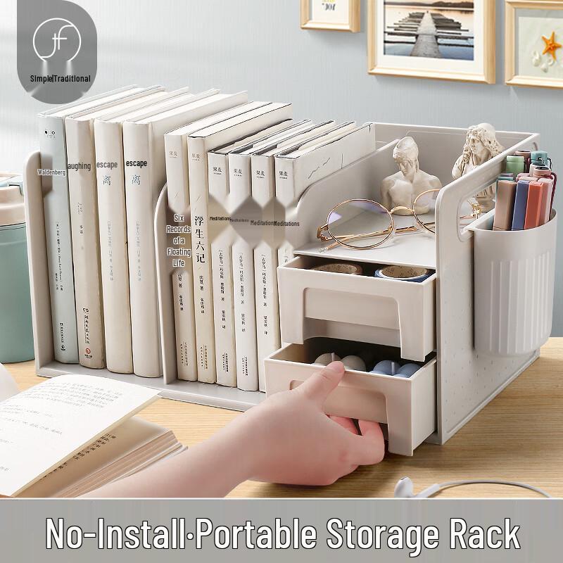 Multi-functional Desktop Book Stand  Organizer