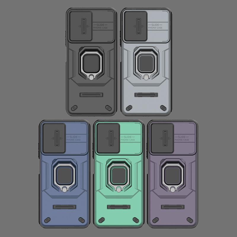 For Redmi Note 12s Cover For Redmi Note 12s Case 6.43 Inch Lens Sliding Window Protector Armor Shockproof Holder Magnetic Bumper
