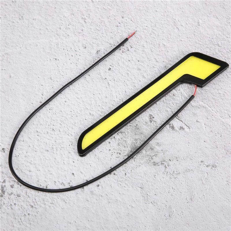 Powerful 1Pair High Power L-Shape COB DRL Car LED Daytime Running Lights Fog Lamp White DC12V