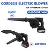 880W 2-In-1 18.9x8.3in Blowing and Suction Leaf Dust Collector Cordless Electric Air Blower Vacuum Cleannig Blower
