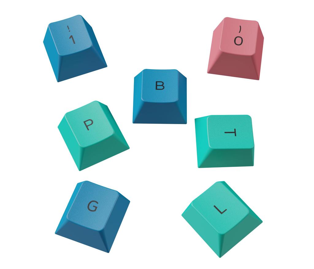 Glorious PBT Pastel Key Caps for Mechanical Keyboards, 114 Keycap Set (GLO-KC-GPBT-P, KB676)
