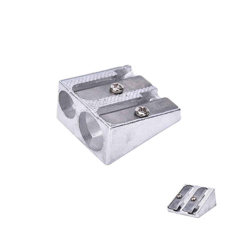 3Pcs Metal Pencil Pens Sharpeners Two Hole For Home Schools Offices Children Jb