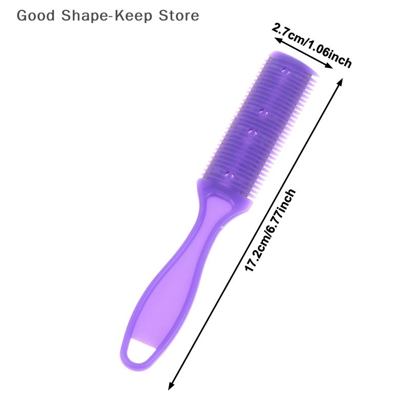 5Pcs Professional Hair Cutting Comb Set with Razor Blades Hair Trimmer Thinning Tool Kit for Barbers Salon Use