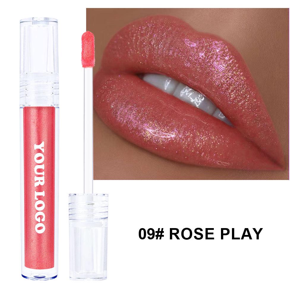 Border-Free Clear Mirror Lip Gloss/Lip Jelly - Non-Stick, Long-Lasting, Plumping Gloss.