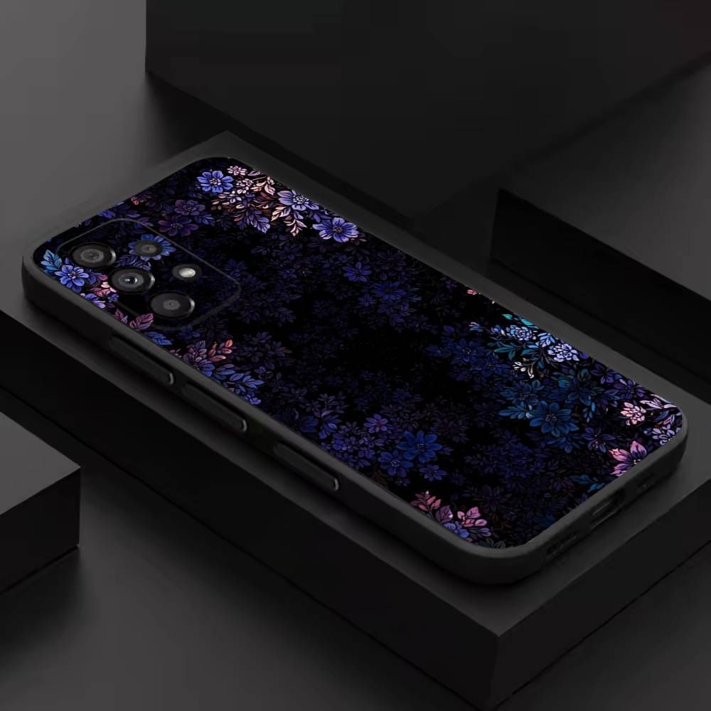 

Painting Art Flower For Samsung S 26,25,24,23,22,30,21,10,9,Ultra,Plus,Lite,FE,4,5G Phone Case Black Soft Case SamsungS22plus5G