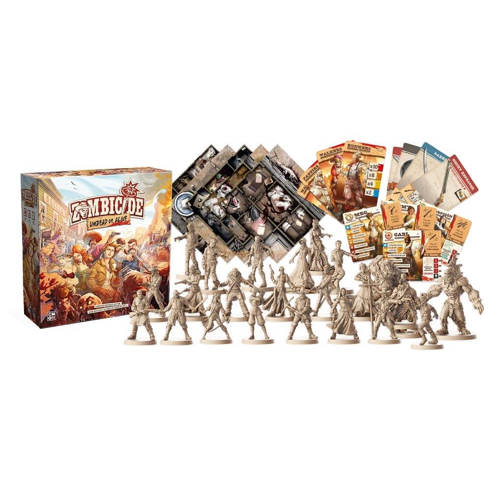 Undead or Alive Strategiespiel für Jugendliche und Erwachsene Zombie Brettspiel Alter Spieler Durchschnittliche Spielzeit 1 Stunde Produziert von CMON Zombicide Koop 14+