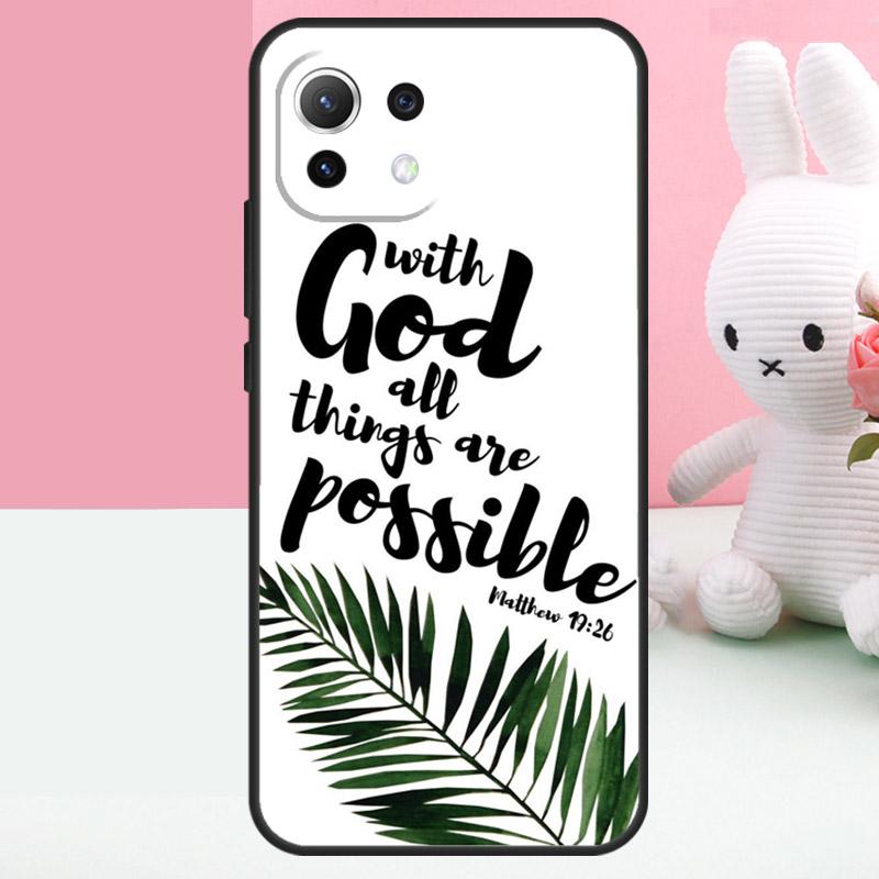 Bible Qutoes Verse Belief God Jesus Case For Xiaomi 17 Pro Max 14 15 Ultra 13T 14T 15T POCO X7 Pro X5 X6 F5 F6 F7 F8 Ultra Funda
