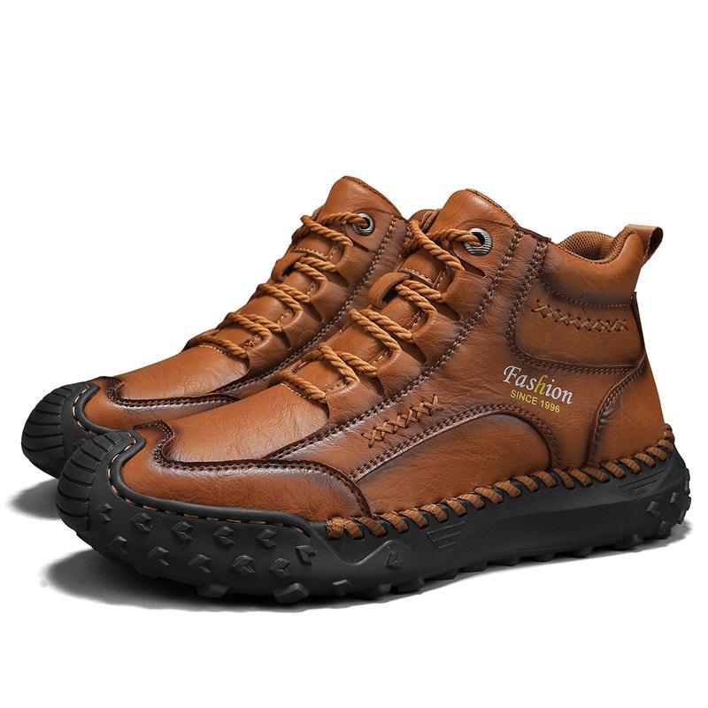 

38-48 Осень / Весна Ручная работа Мужские ботинки Обувь Удобные ботильоны для мужчин Повседневная обувь Мокасины Мужские ботинки в стиле милитари 43 светло-коричневого