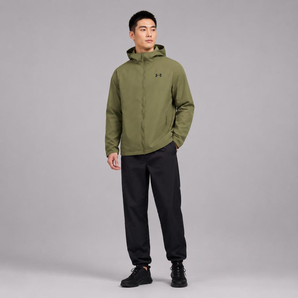 Under Armour Fitted Hooded Windproof Warm Casual Outdoor Jacket Men jackets 1321439-251