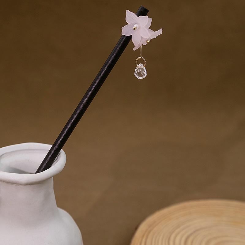 

Национальный стиль Жемчужный цветок Кисточка Кисточка Кисточка Подвеска Аксессуар для ханьфу Заколка для волос Женская Новая китайская Древний стиль Заколка для волос с колокольчиком и орхидеей