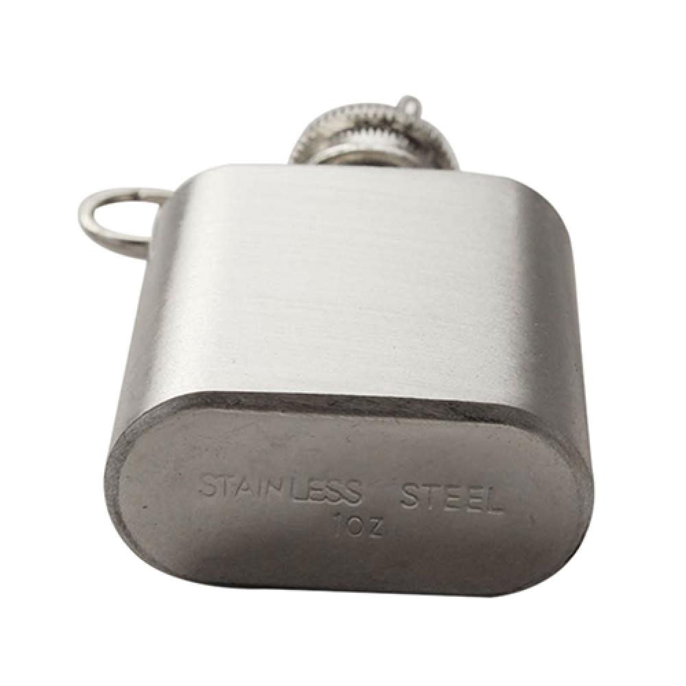 1 Oz Whiskey Wine Bottle Mini Pocket Key Chain Stainless Steel Liquor Hip Flask Screw Cap Flagon