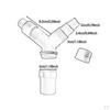 Floor Drain Adapter Bathroom Drainage Waste Connector Three Way Sewage