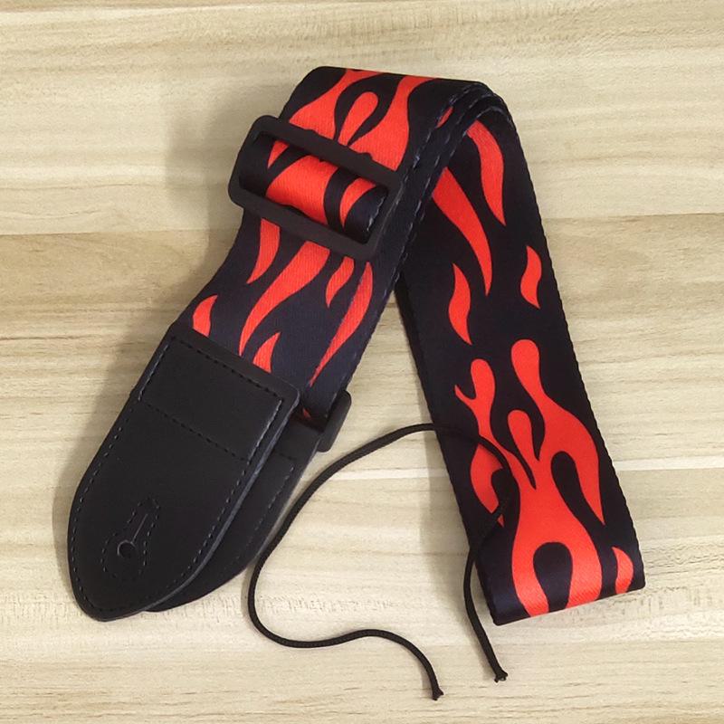 Ethnic-Style Widened Polyester Guitar Straps for Electric Guitars