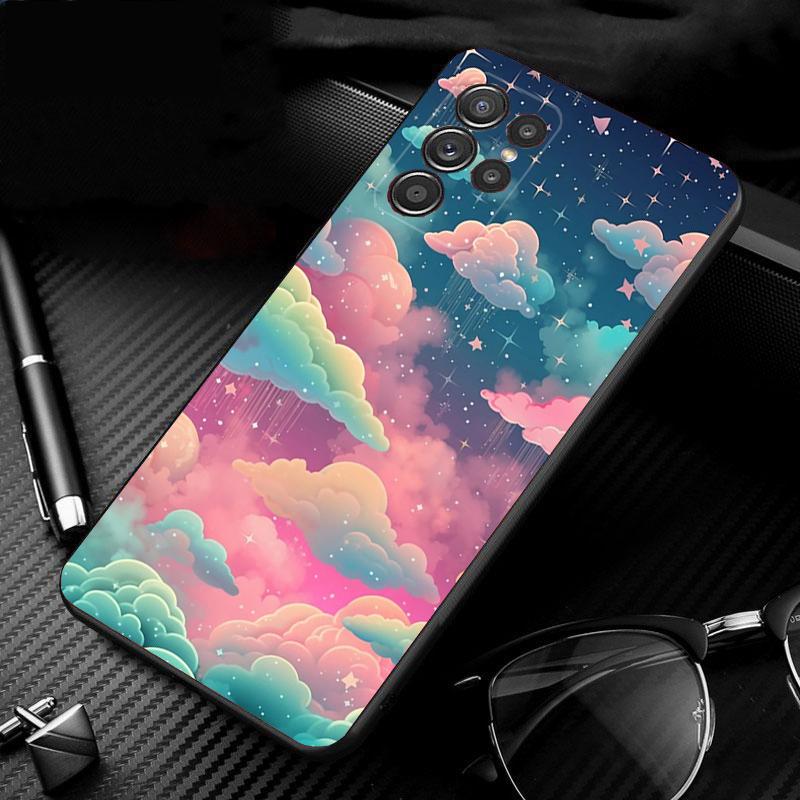 

Phone Case For Samsung Galaxy S25 S24 S23 S22 S21 Ultra S24 S23 S22 S21 S25 Plus S24 S25 FE Rainbow clouds S25