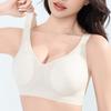Seamless Bra Women's Thin Underwear Gathering and Tapering Breasts Anti-sagging Bra Breathable Large-sized Bra Without Underwire