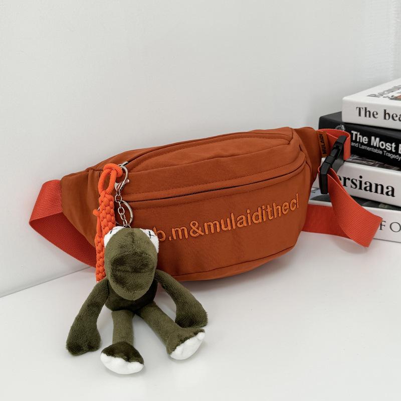 Unisex Canvas Crossbody Bag Fashionable Compact With Multiple Convenient Compartments Suitable For School And Casual Outings