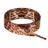 Silk Like Leopard Print Tie Dyeing Shoelaces For Sneakers Boot 120cm Length Shoe Strings Fashion Footwear Accessory