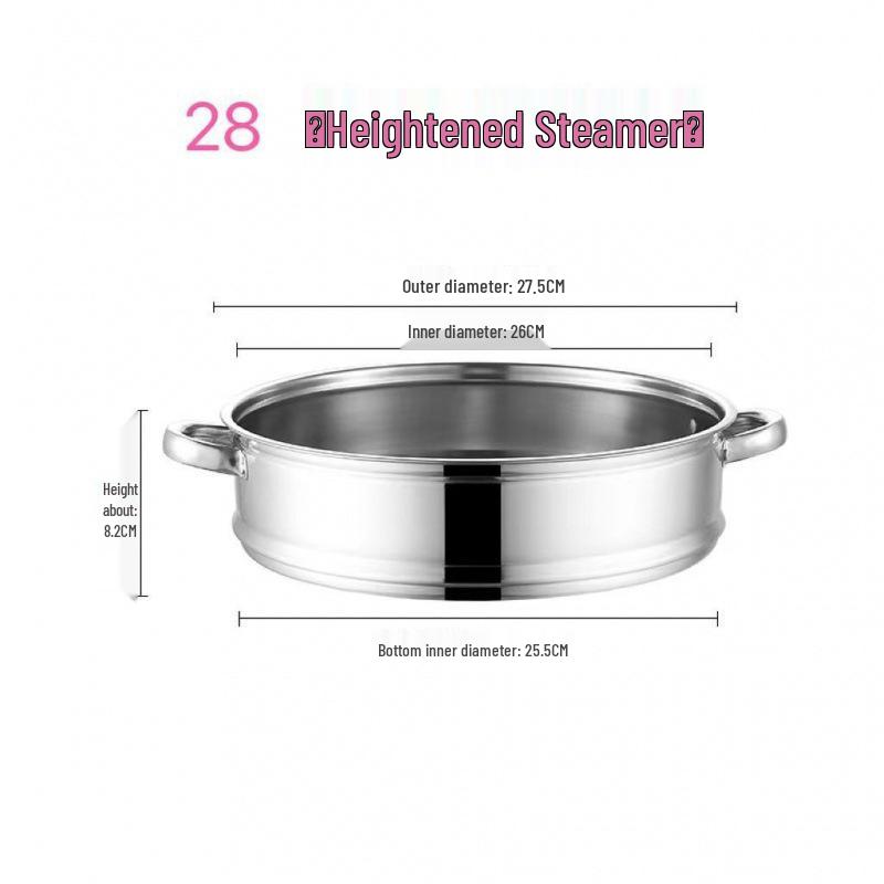 Universal Stainless Steel Steamer Rack & Tray for Electric Hot Pot and Wok