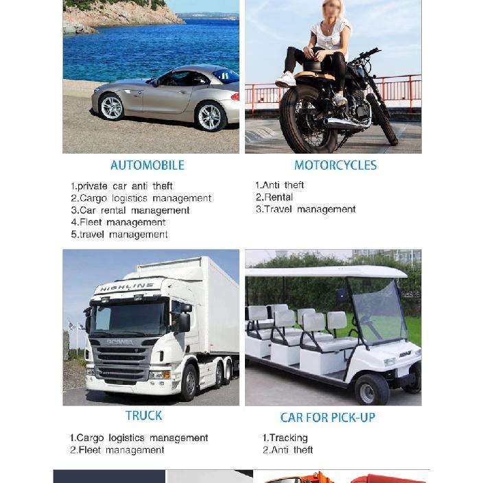 Car Motorcycle GPS Tracker Triple modules Over speed alarm High voltage protection Remote cut off Anti-theft  Vibration alert