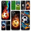 Football Passion Soccer Ball Phone Case For Xiaomi Redmi Note 13 12 5G 9S 9 8 10 11 Pro 4G 9T 13C 12C 10C 9C 9A 7 Clear Cover