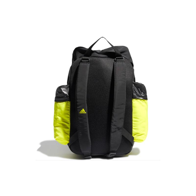 Adidas Polyester Backpack Regular Unisex Black/Acid Green/Yellow Adidas GM4545